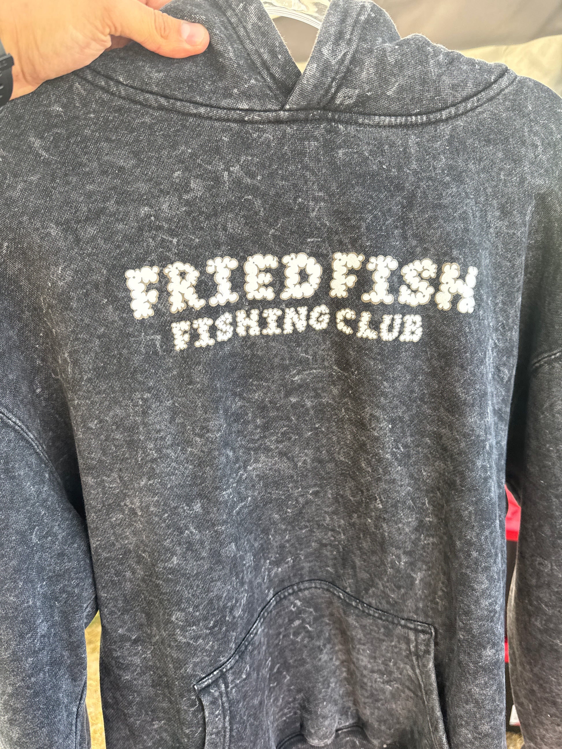 Fried Fish Acid Wash hoodie