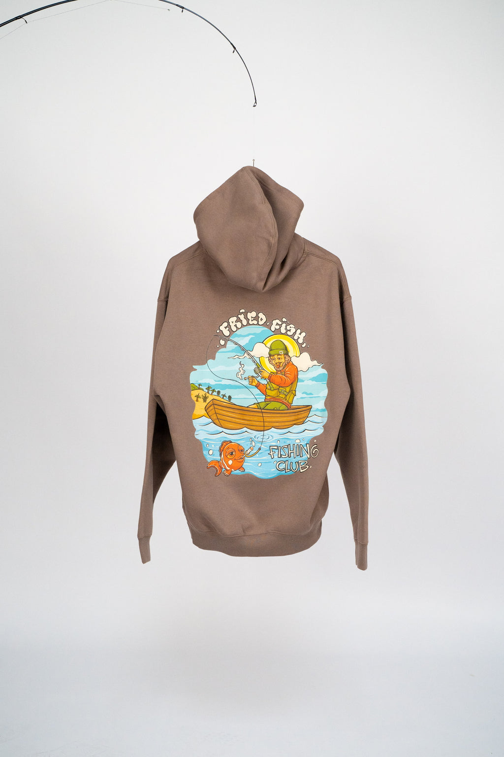 "Fried Fisherman" Taupe Hoodie